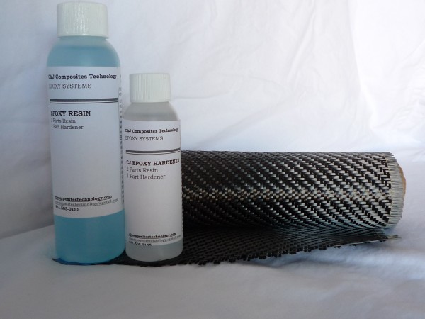 2x2 Twill Carbon Fiber Epoxy Resin Kit with 6 oz. Resin by CJ Composites  Technology